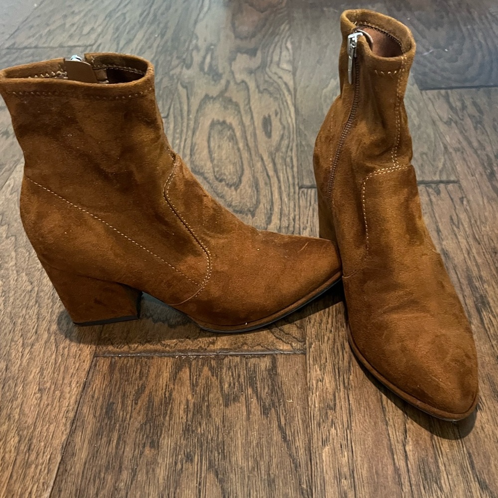 Marc fisher brown booties